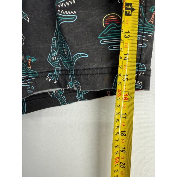 Party Pants Board Shorts Mens S 7" T-Rex AOP Dinosaures Volcanos Swim Trunks - Picture 5 of 6